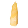 Mexican Calcite Obelisk by Sylvia Crystals, luxury decorative piece with transformative energy for boosting self-confidence.
