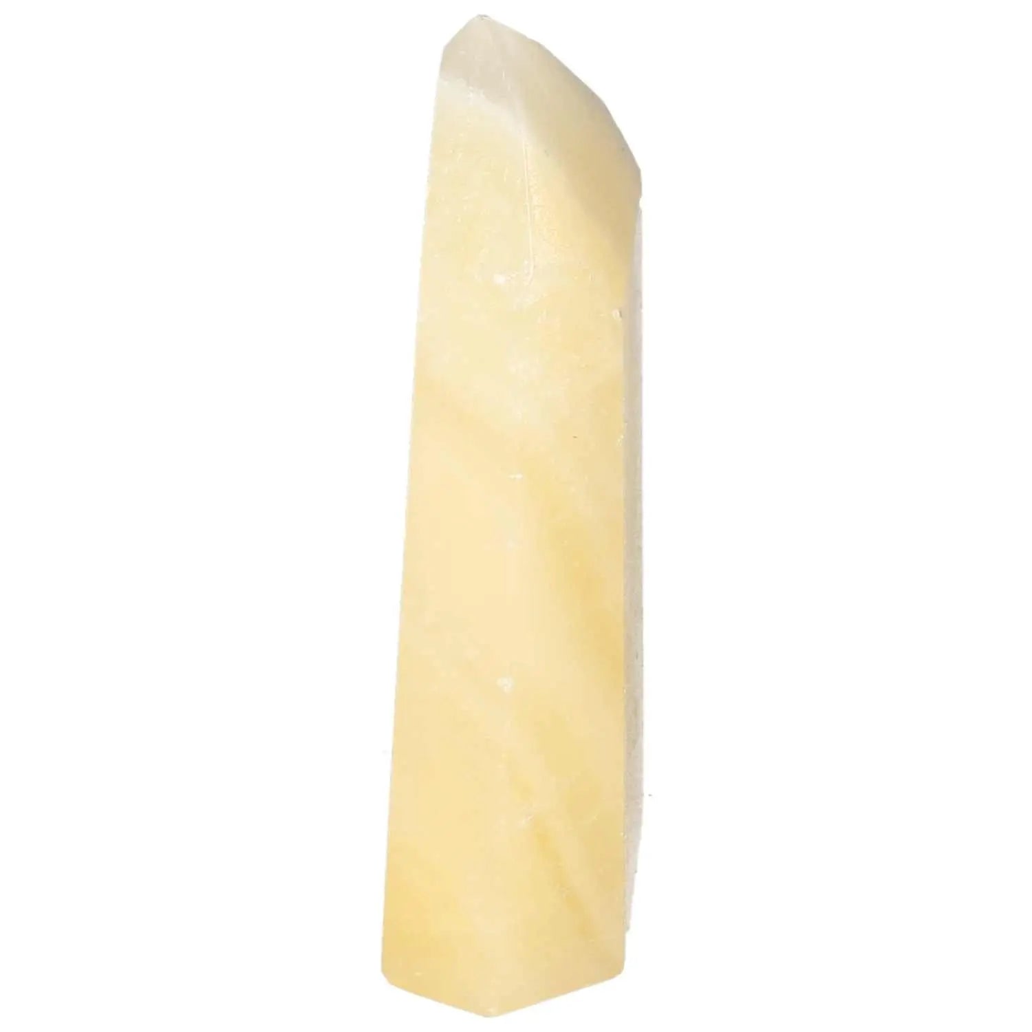 Mexican Calcite Obelisk for boosting self-confidence and motivation by Sylvia Crystals, premium handpicked masterpiece
