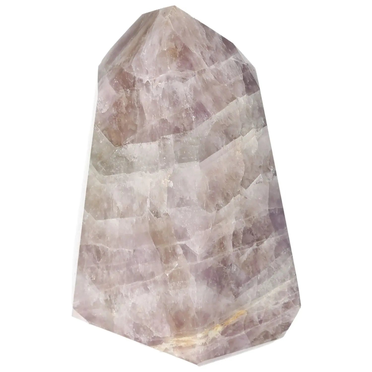 Seven Point Polished Amethyst gemstone from Sylvia Crystals, showcasing its radiant luxury and spiritual energy.