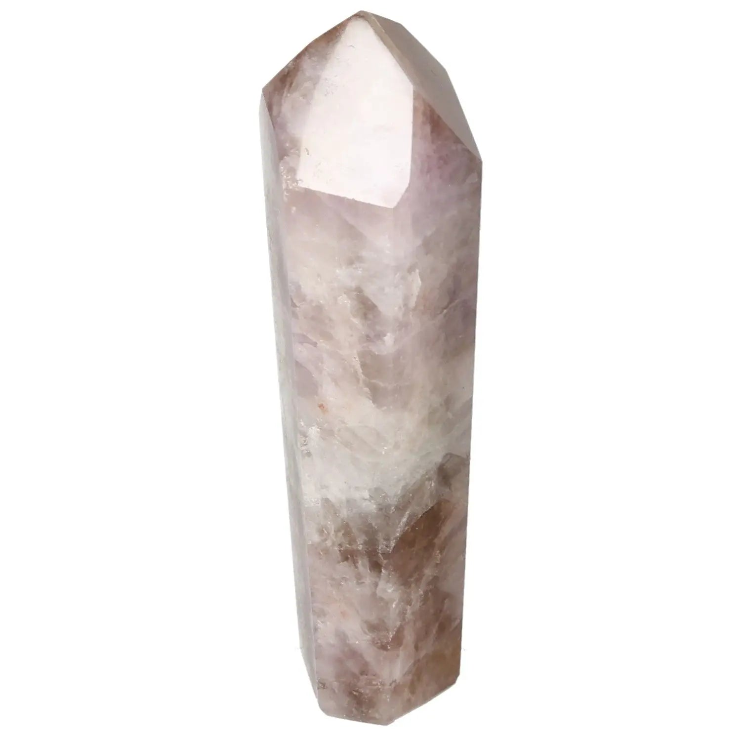 Seven Point Polished Amethyst Crystal from Sylvia Crystals, embodying energy and harmony, with calming stress-relief properties.