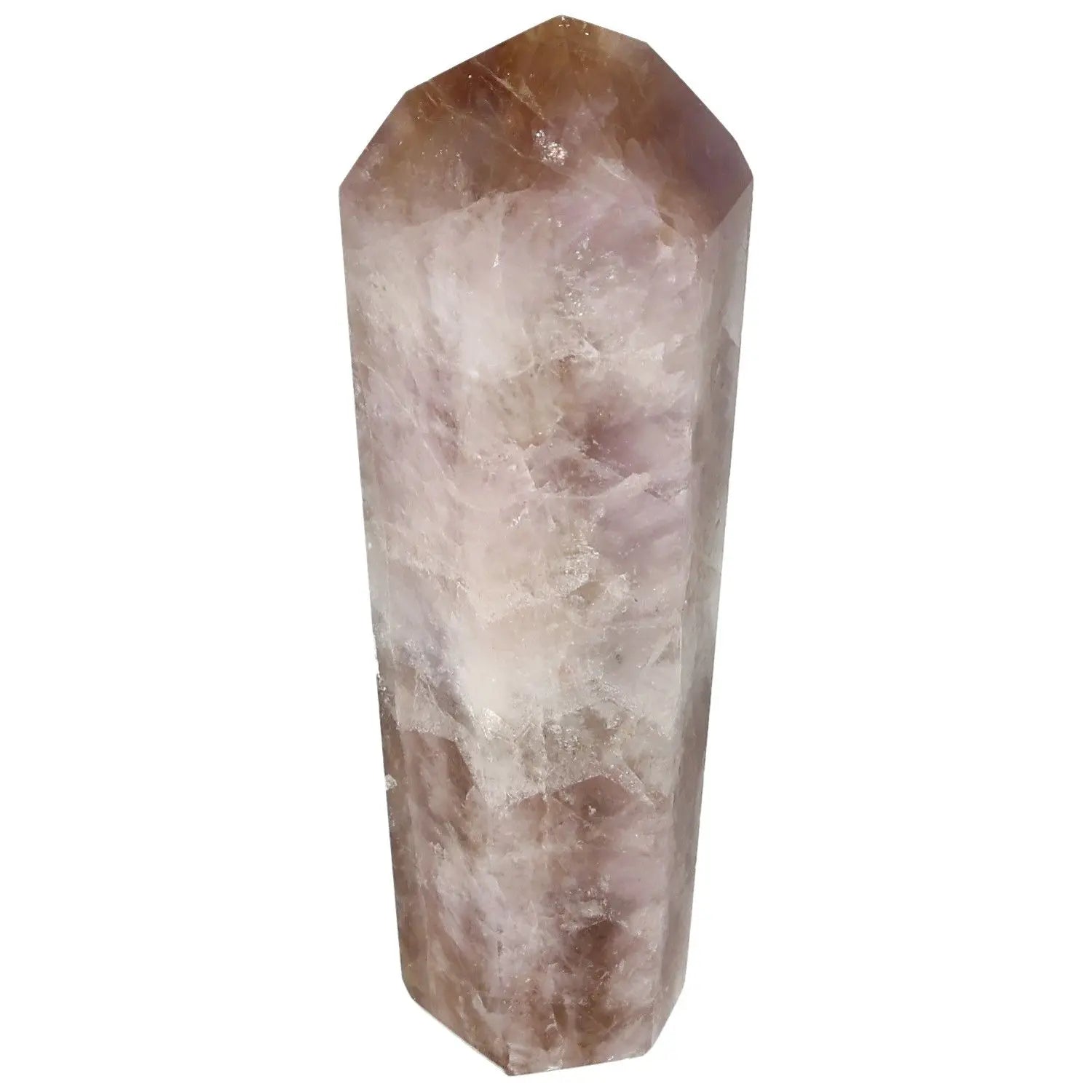 Seven Point Polished Amethyst crystal from Sylvia Crystals, showcasing its calming and energy-enhancing properties.
