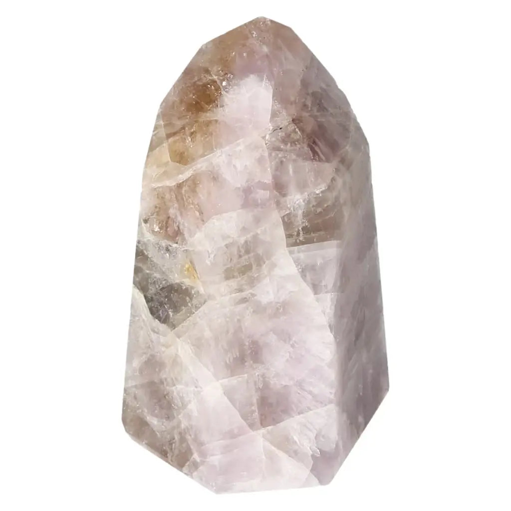 Seven Point Polished Amethyst from Sylvia Crystals, showcasing exquisite craftsmanship and spiritual luxury for enhanced well-being.