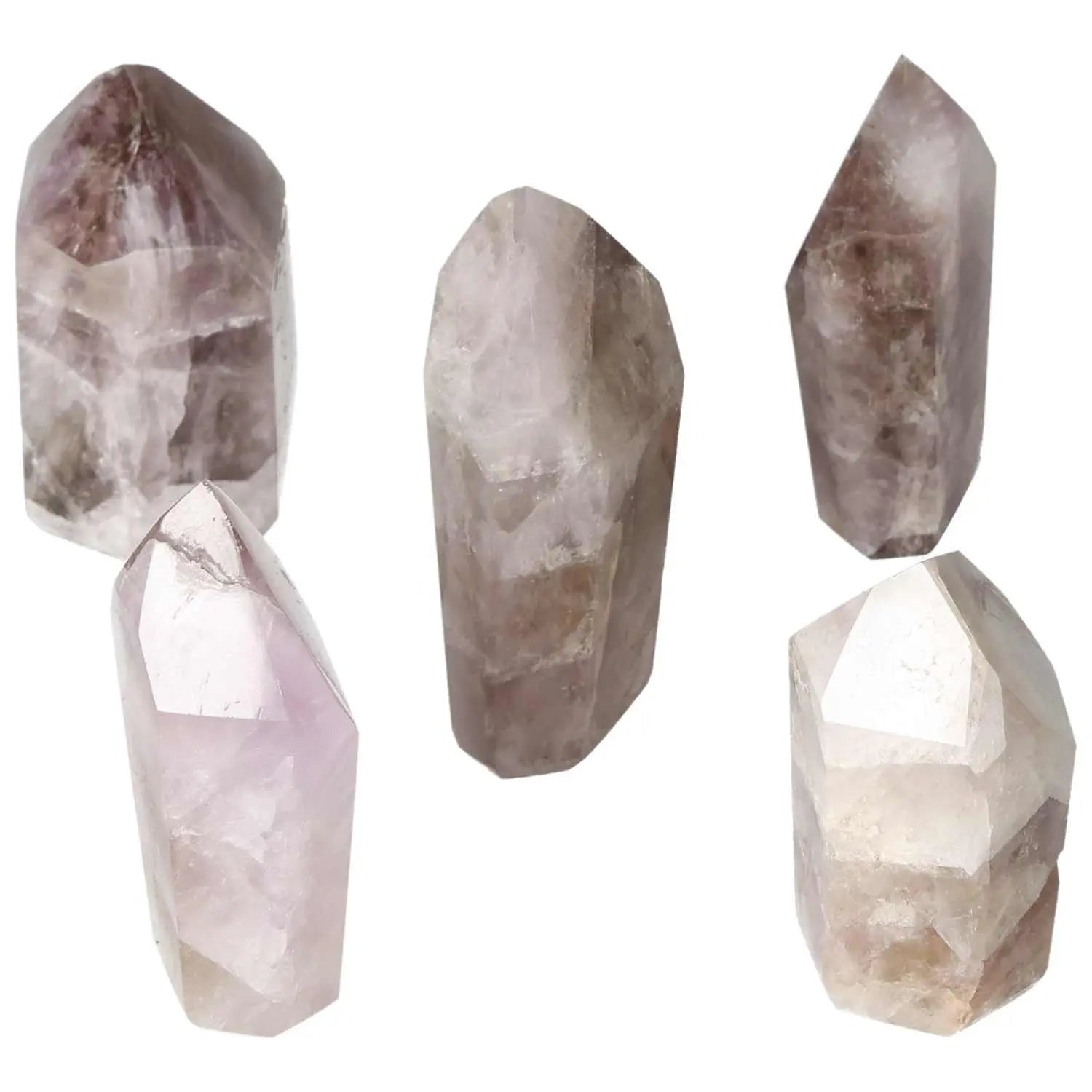 Seven Point Polished Amethyst Crystals by Sylvia Crystals showcasing tranquility-enhancing qualities and premium craftsmanship.