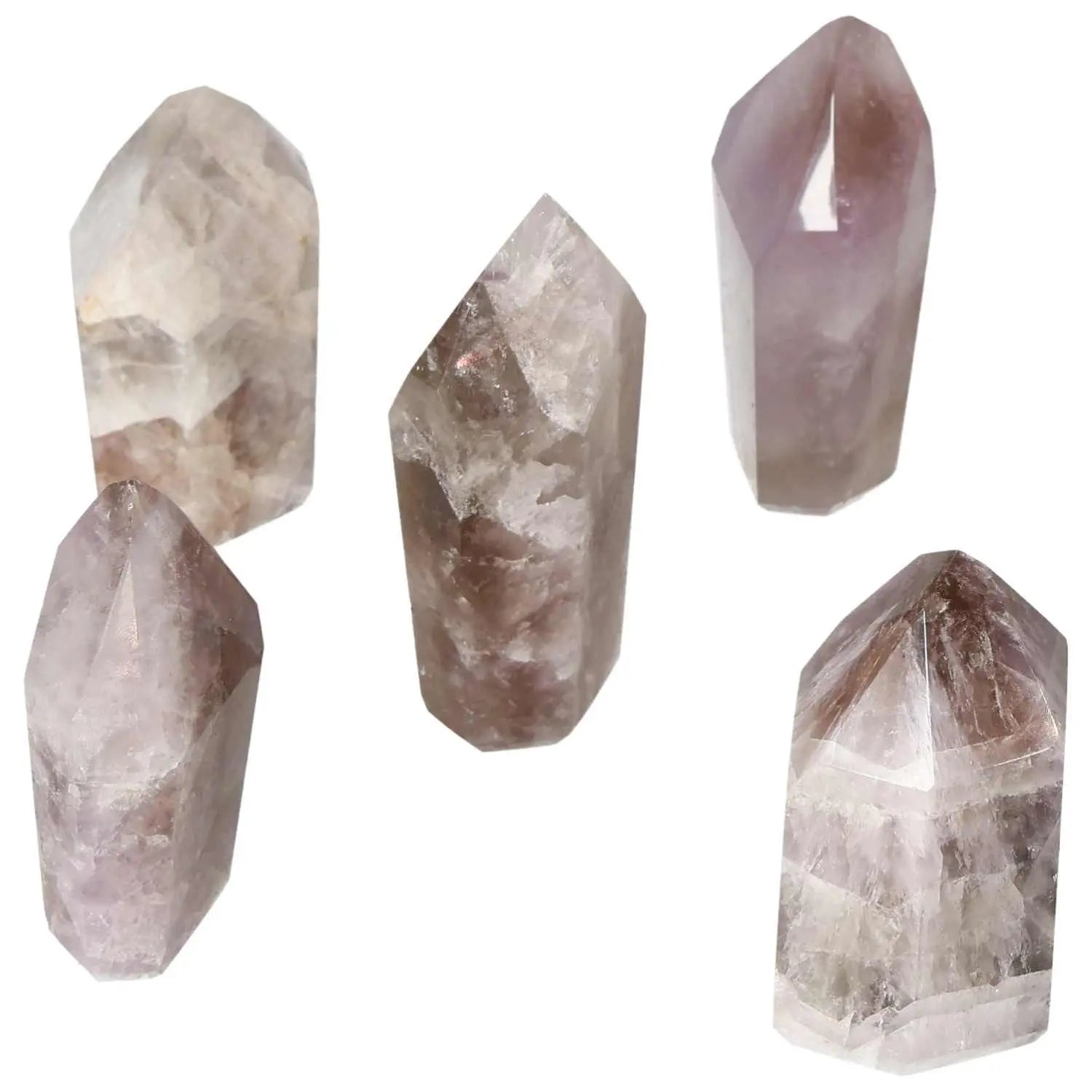 Polished Amethyst Crystals - Seven Point Design for Tranquility and Focus by Sylvia Crystals