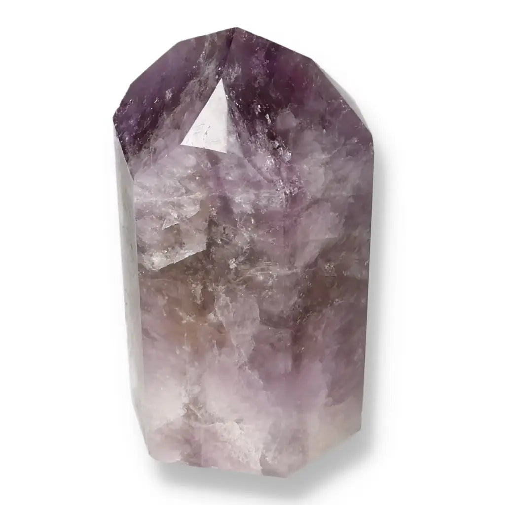 Seven Point Polished Amethyst from Sylvia Crystals' collection, showcasing its unique design and spiritual benefits.