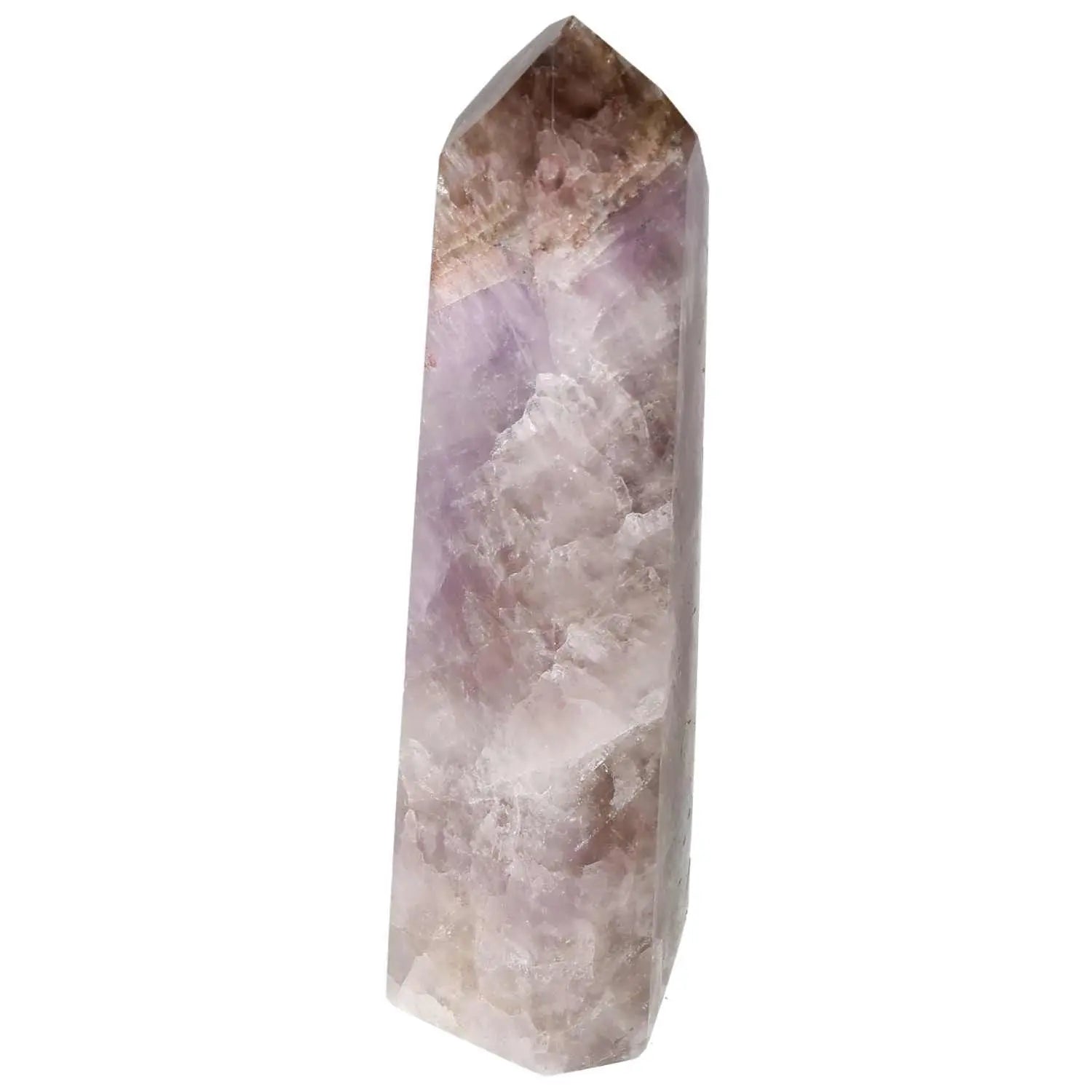 Seven Point Polished Amethyst crystal, offering elegance and spiritual wellness from Sylvia Crystals.