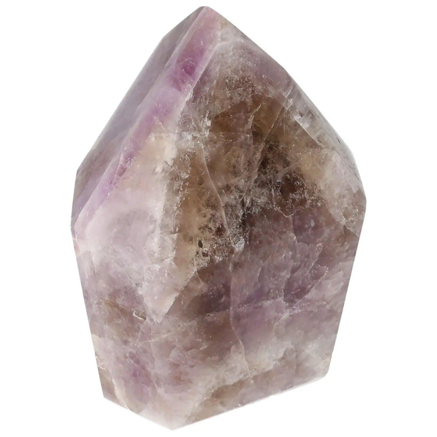 Seven Point Polished Amethyst crystal, premium luxury piece from Sylvia Crystals for stress reduction and concentration enhancement.