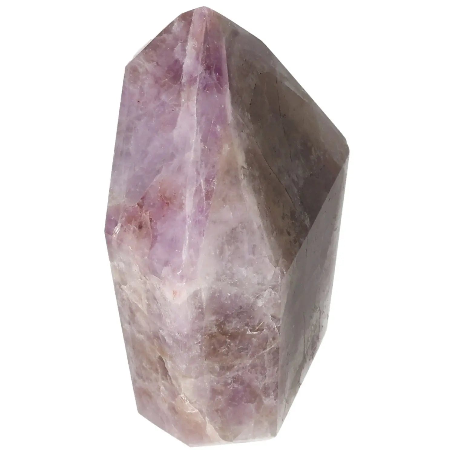 Seven Point Polished Amethyst crystal by Sylvia Crystals, known to reduce stress, enhance concentration, and promote luxury spirituality.