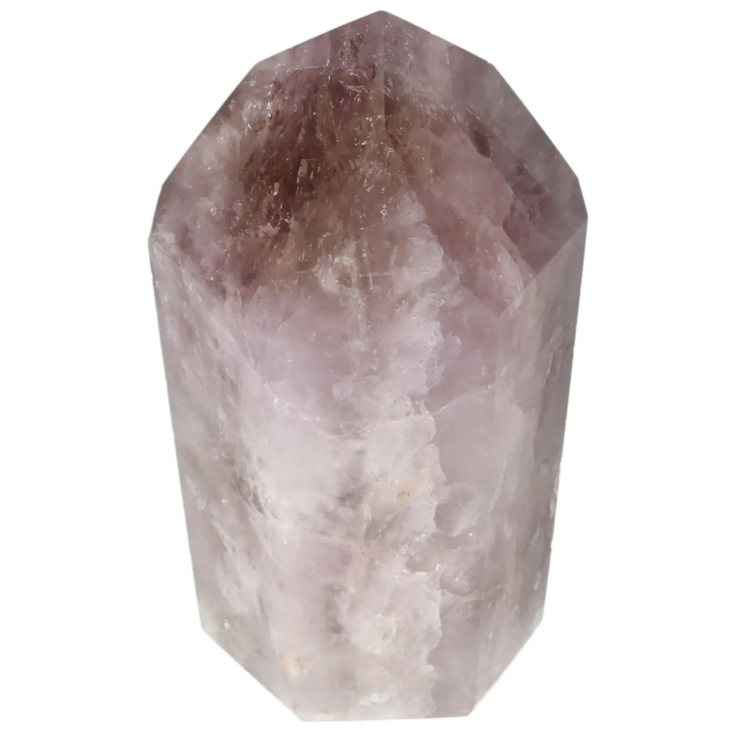 Seven Point Polished Amethyst crystal from Sylvia Crystals, known for stress reduction and enhancing concentration.