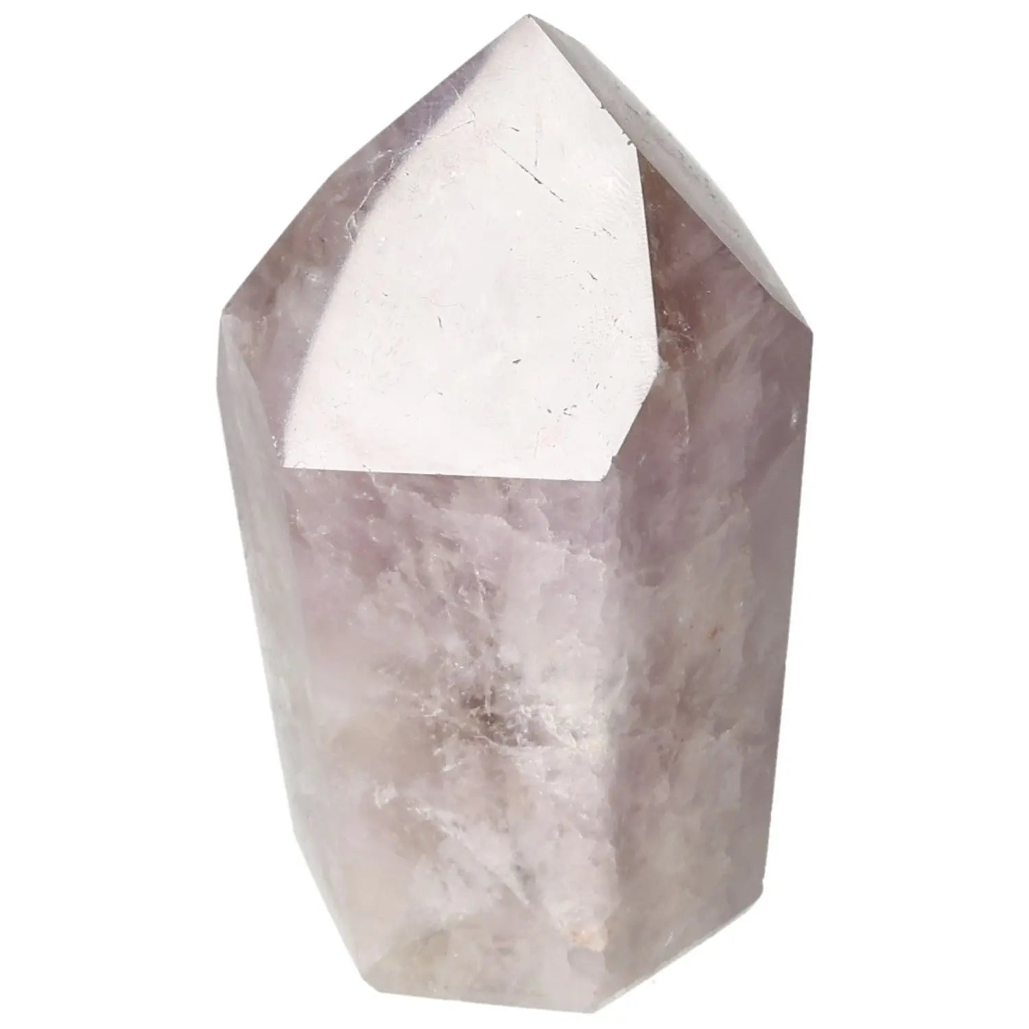 Seven Point Polished Amethyst crystal from Sylvia Crystals, showcasing its elegance and stress-reducing energy.
