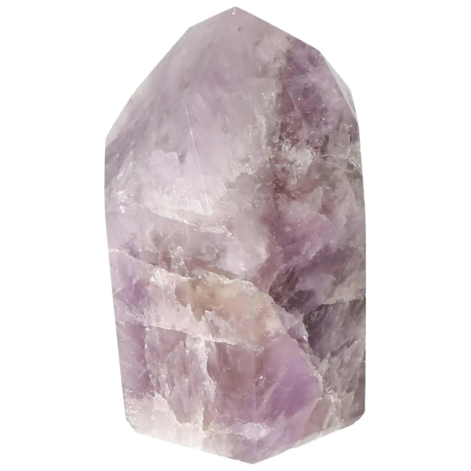 Seven Point Polished Amethyst crystal by Sylvia Crystals, showcasing luxurious elegance and spiritual vitality.