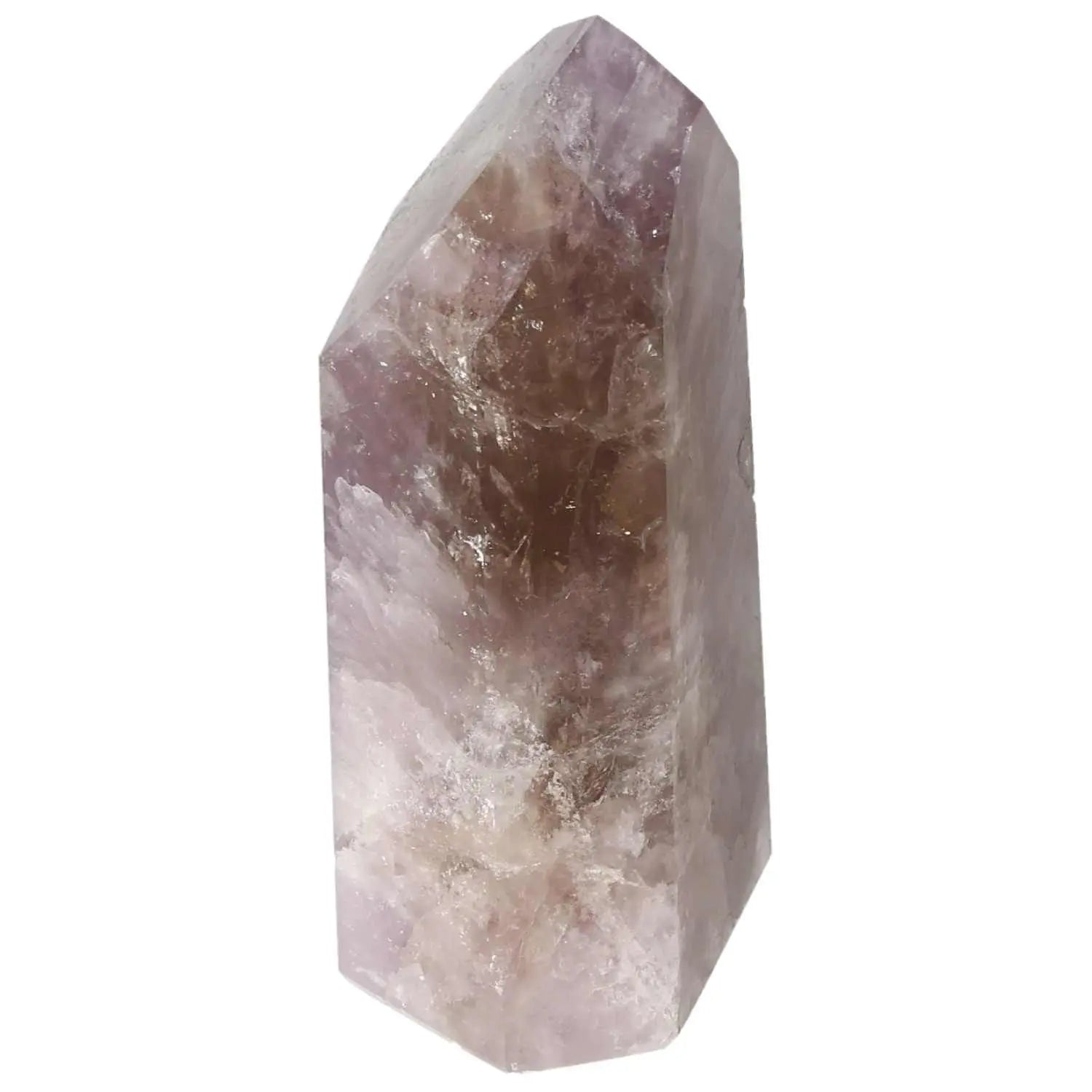 Seven Point Polished Amethyst crystal, a luxurious and spiritual piece by Sylvia Crystals, symbolizing tranquility and elegance.
