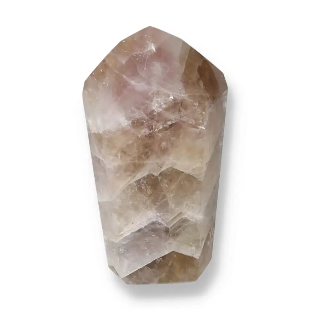 Seven Point Polished Amethyst crystal, enhances focus and reduces stress, Sylvia Crystals premium collection.