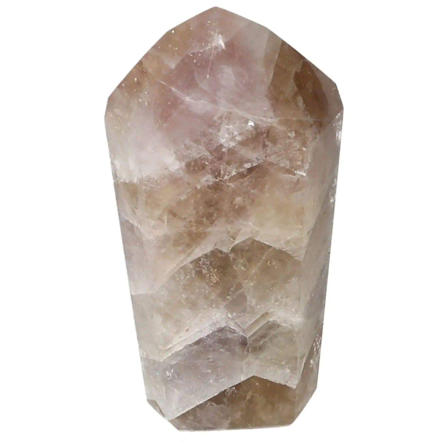 Seven Point Polished Amethyst crystal from Sylvia Crystals, ideal for reducing stress and boosting energy, enhancing focus and balance.