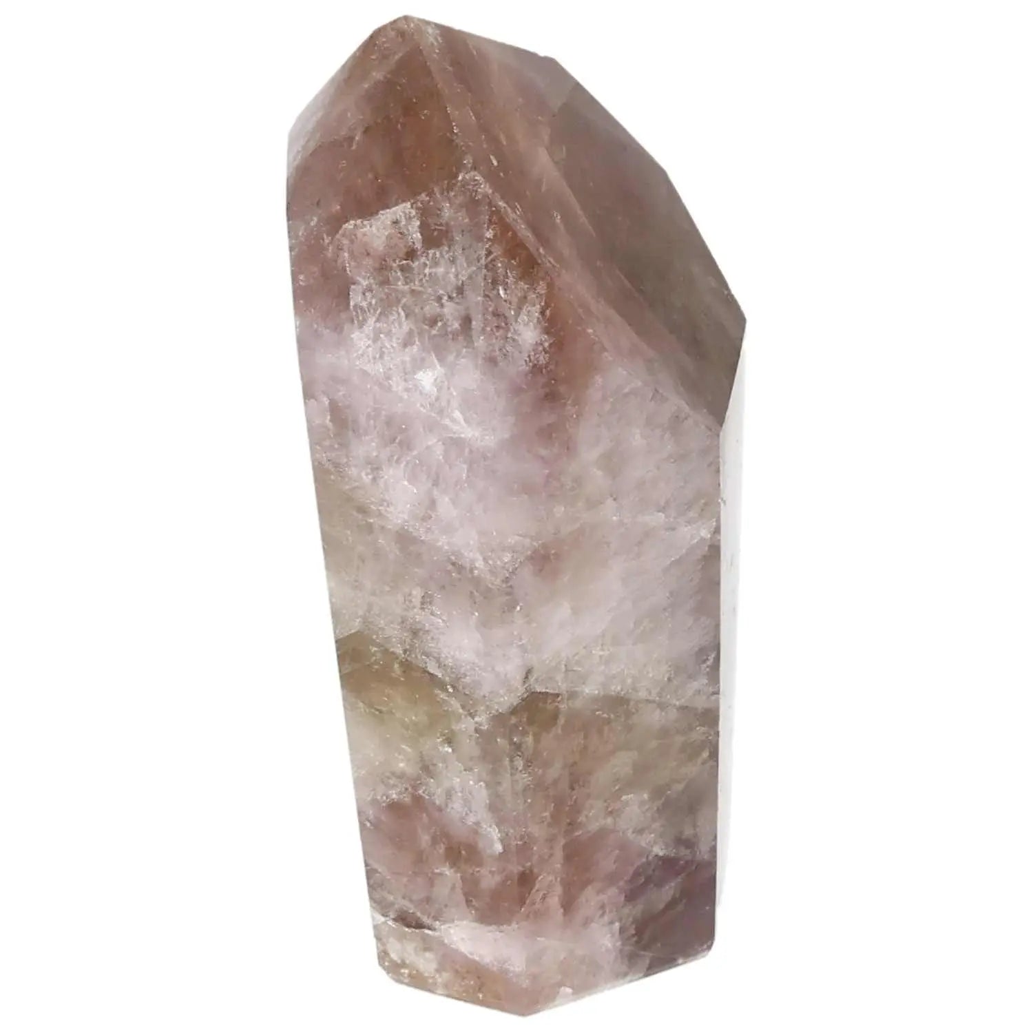 Seven Point Polished Amethyst crystal, enhancing luxury living with stress reduction and concentration benefits by Sylvia Crystals.