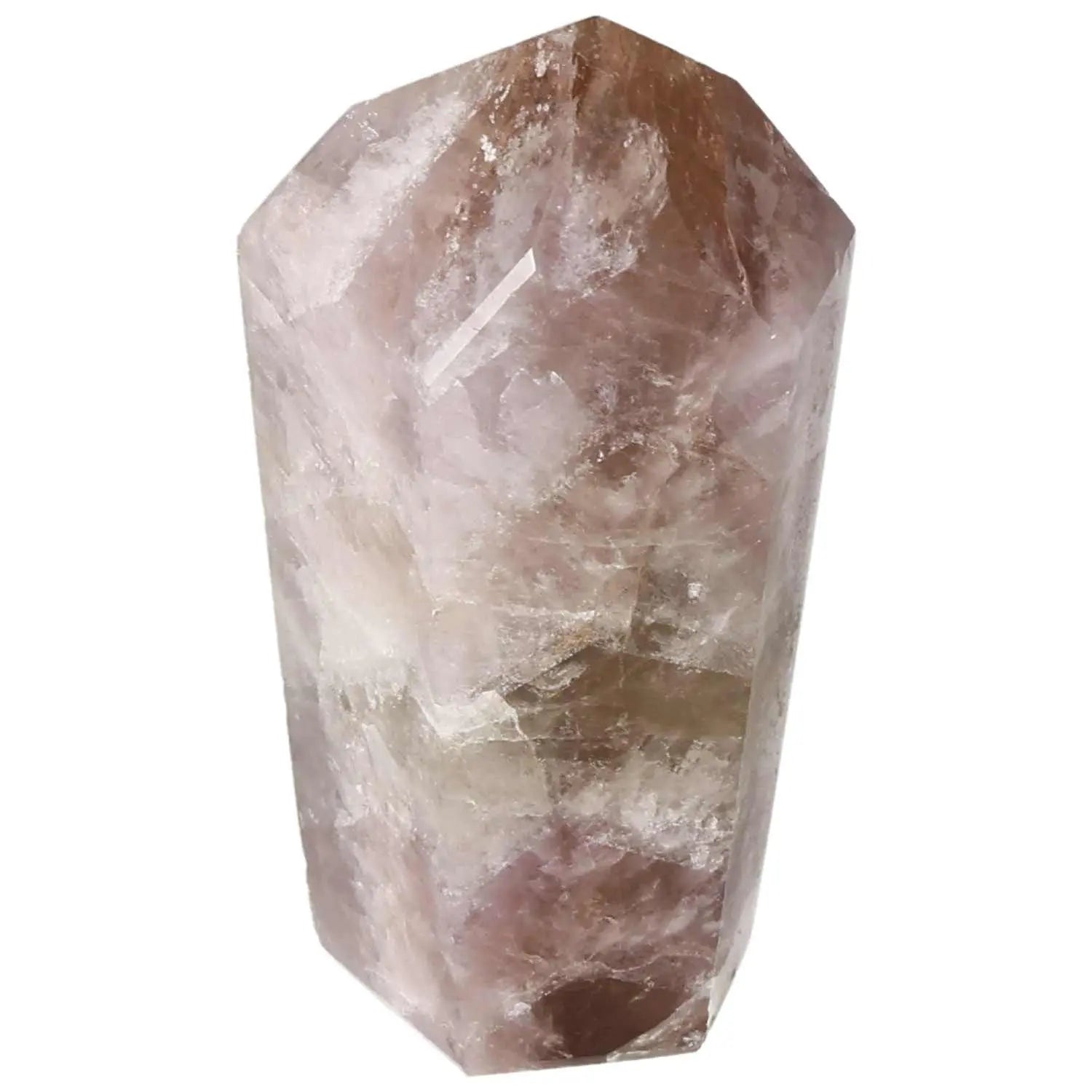Seven Point Polished Amethyst crystal from Sylvia Crystals, enhancing stress relief and concentration, premium self-care gemstone.