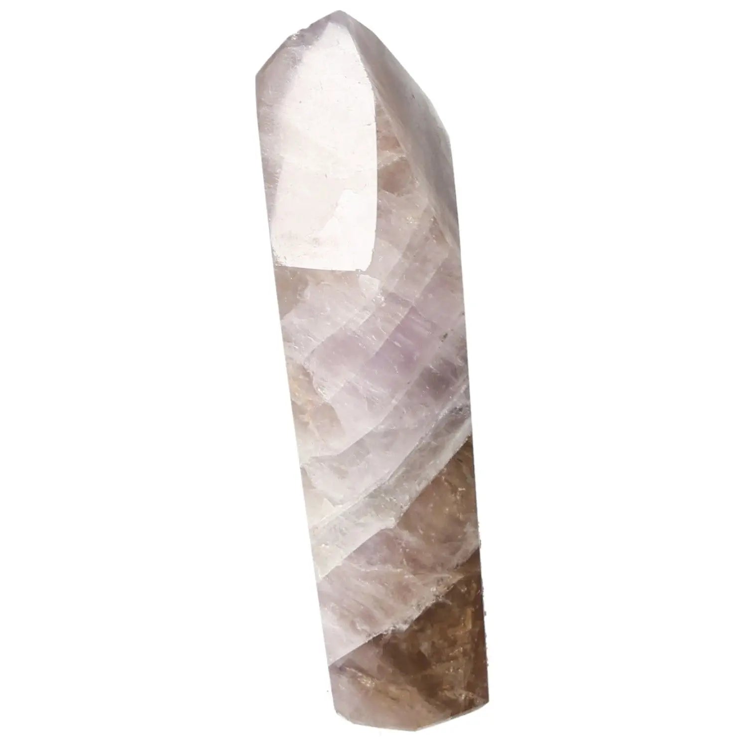 Seven Point Polished Amethyst crystal from Sylvia Crystals, showcasing its stress-relieving properties and luxurious craftsmanship.