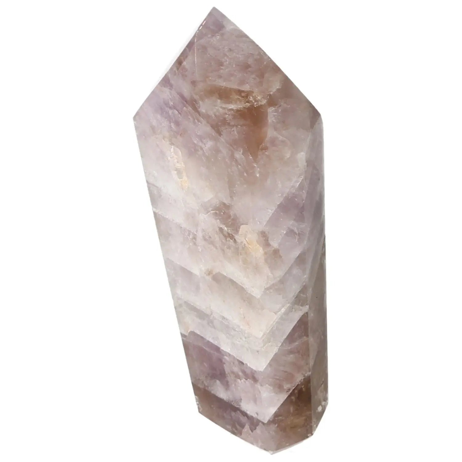 Seven Point Polished Amethyst crystal by Sylvia Crystals featuring stress-relieving properties with a luxurious finish