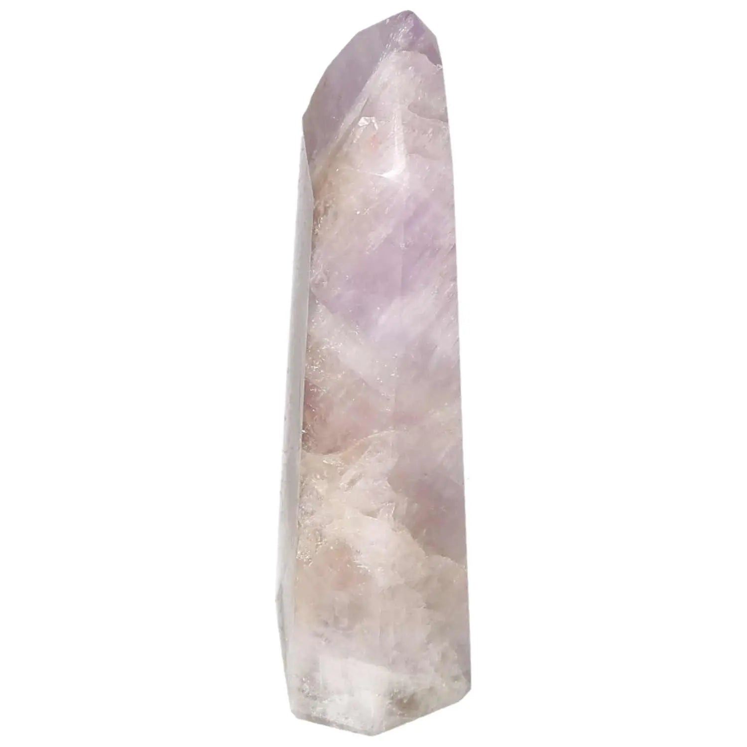 Seven Point Polished Amethyst by Sylvia Crystals, luxurious gem for stress relief and spiritual refinement.