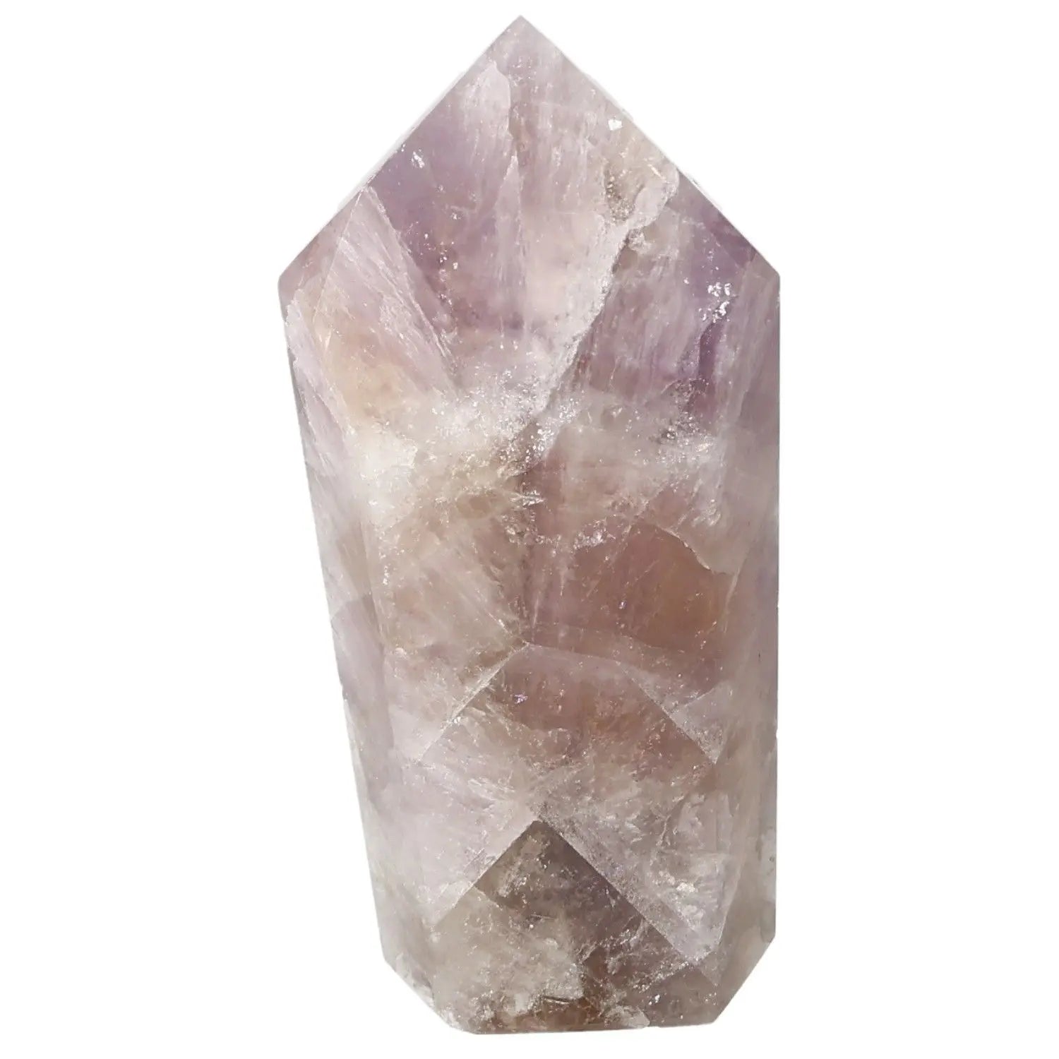 Seven Point Polished Amethyst crystal from Sylvia Crystals, featuring a stunning and elegant polished design.