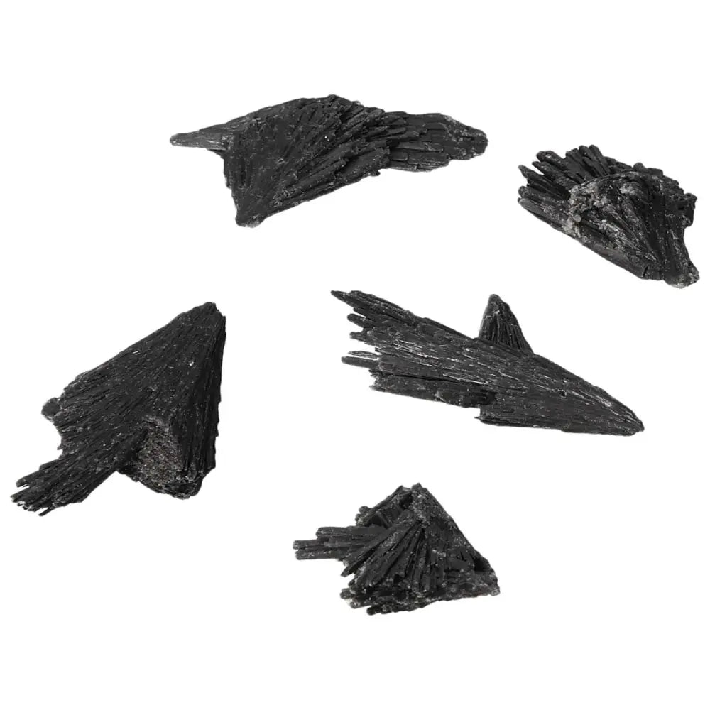 Black Kyanite S crystals by Sylvia Crystals, premium tools for meditation and introspection, showcasing unique natural formations.