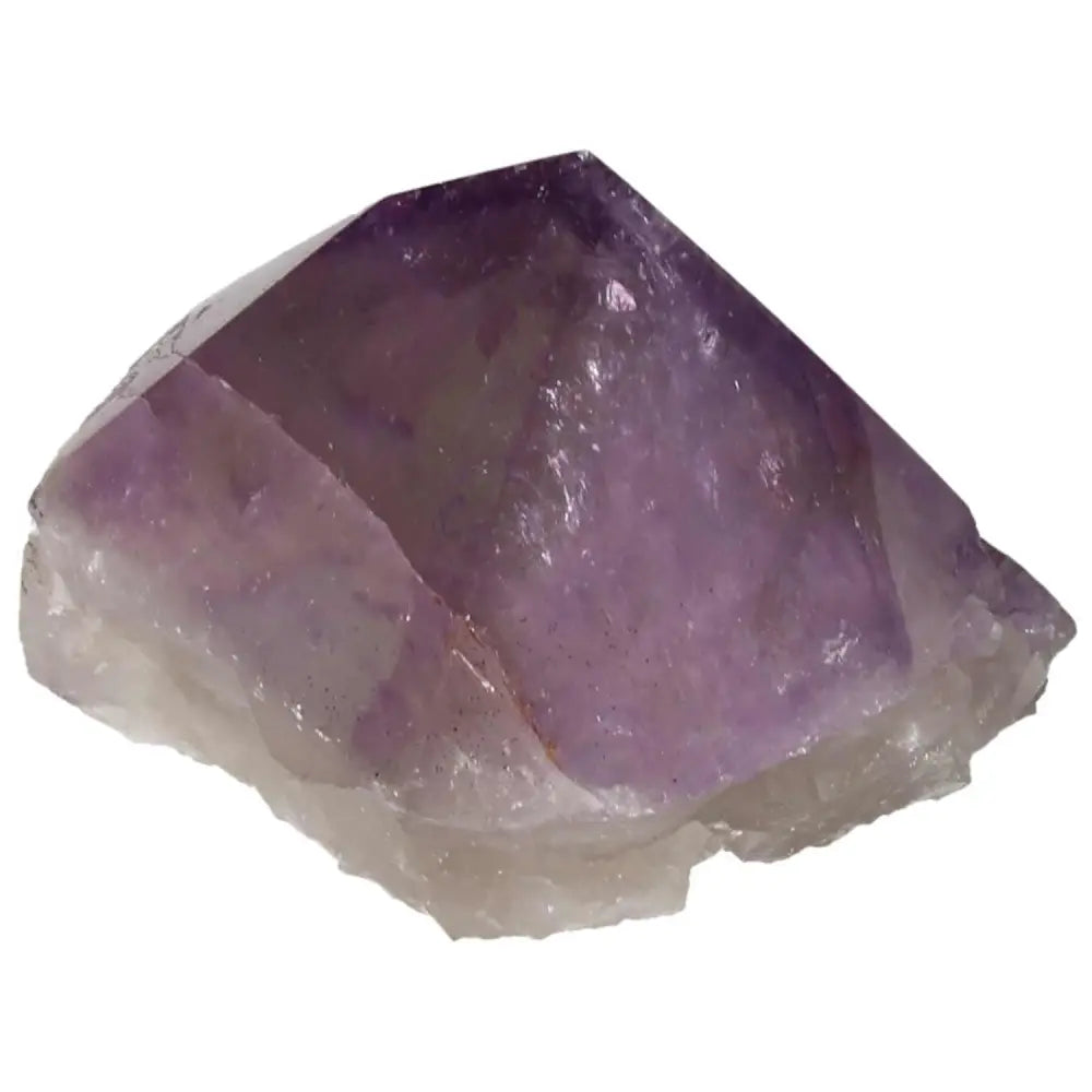Polished Point Amethyst from Sylvia Crystals, showcasing deep violet hues and spiritual elegance.