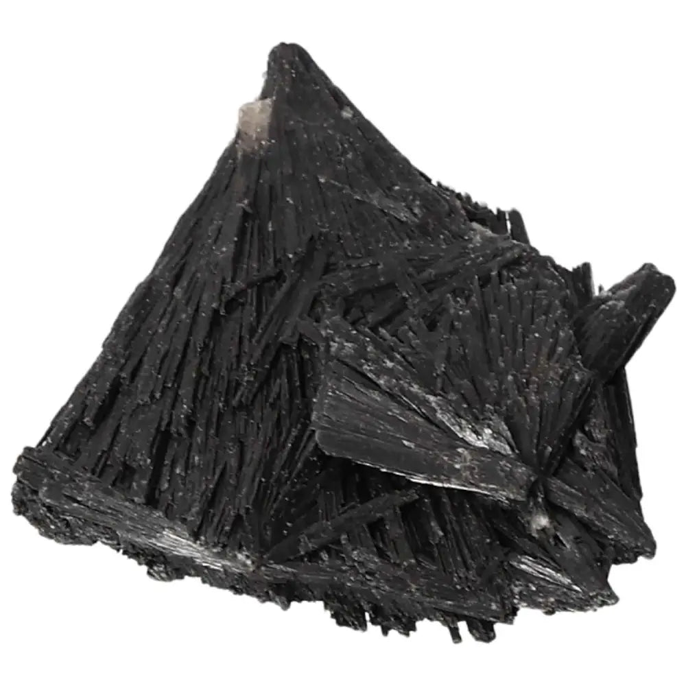 Black Kyanite crystal for meditation and conflict resolution, premium Sylvia Crystals, handpicked, fosters harmony and clarity.