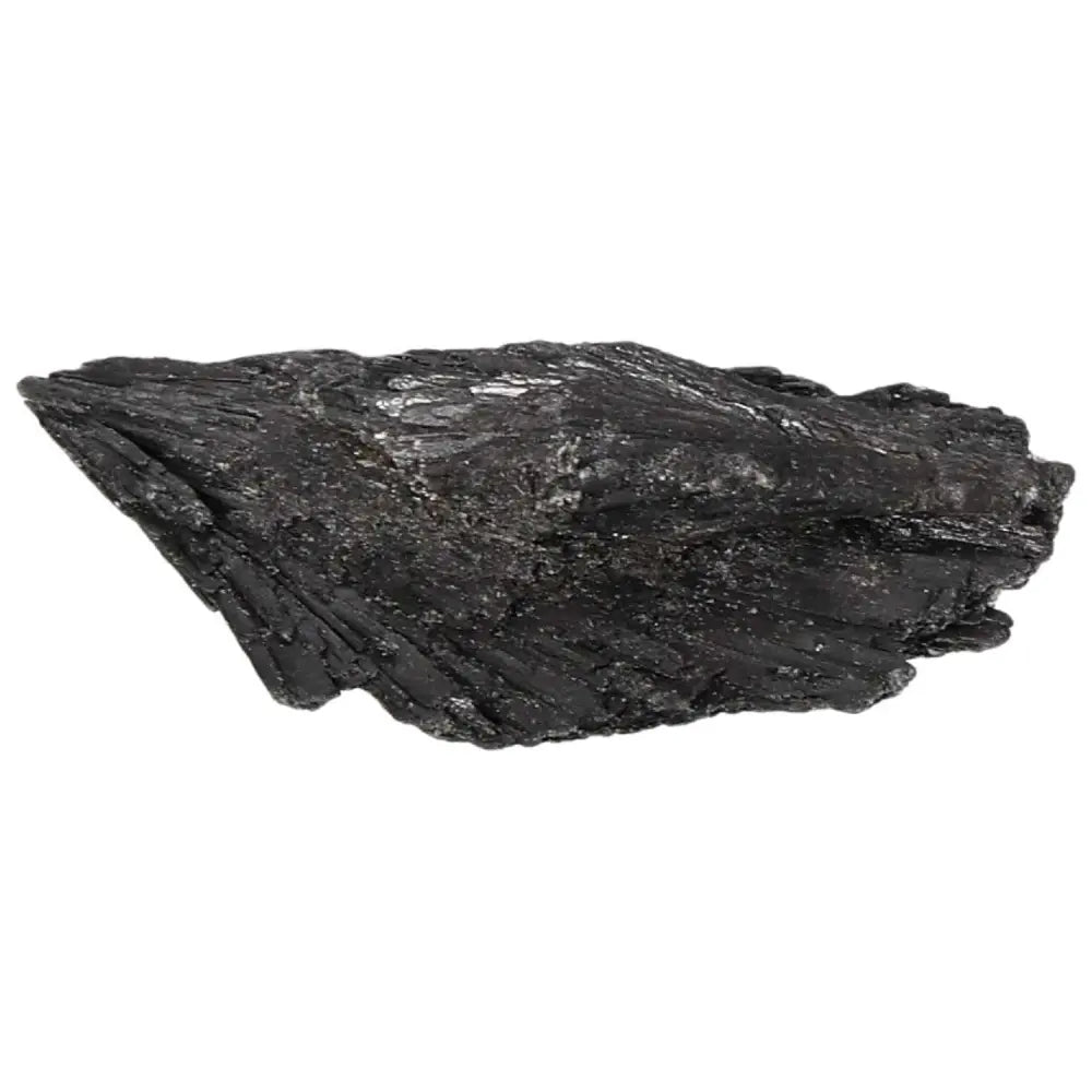 Black Kyanite crystal from Sylvia Crystals, ideal for spiritual growth, introspection, and meditation practices.