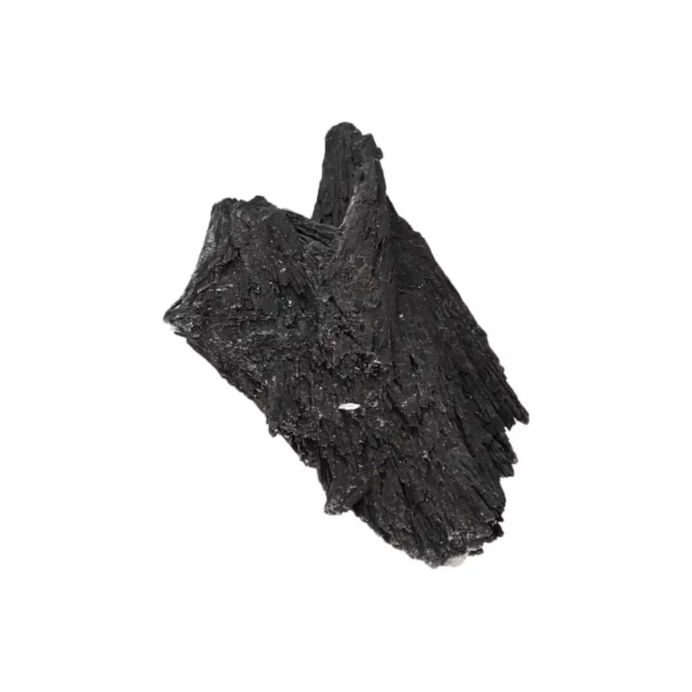 Black Kyanite crystal from Sylvia Crystals, known for enhancing introspection, clarity, and meditation support.
