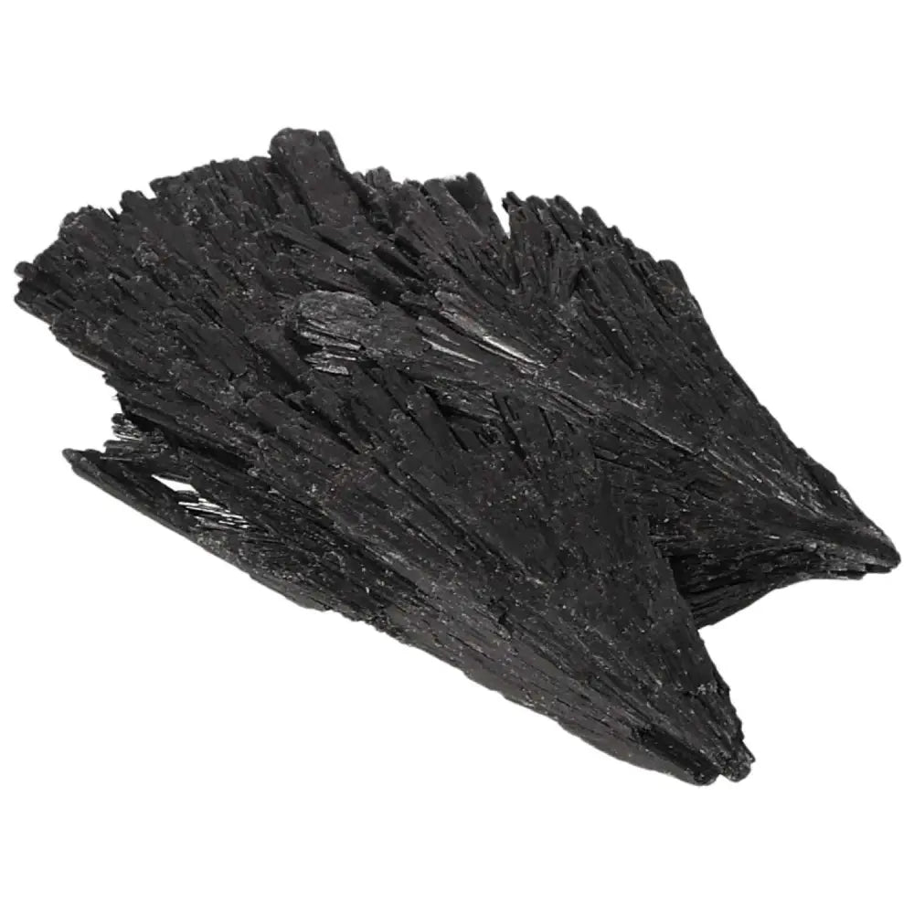 Black Kyanite crystal by Sylvia Crystals, ideal for meditation and personal growth, known for enhancing introspection and clarity.