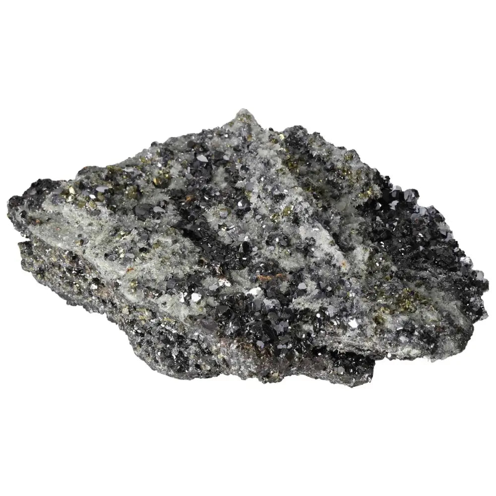 Sphalerite with Galena, Quartz, and Chalcopyrite specimen by Sylvia Crystals, a premium spiritual tool and visual masterpiece.