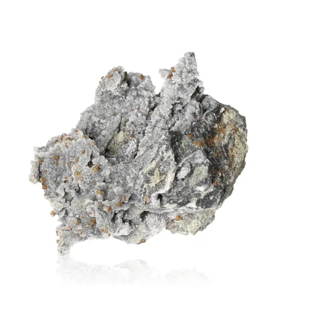 Raw quartz crystal showcasing its natural clarity and textured formations, celebrated for energy amplification and mystical allure.