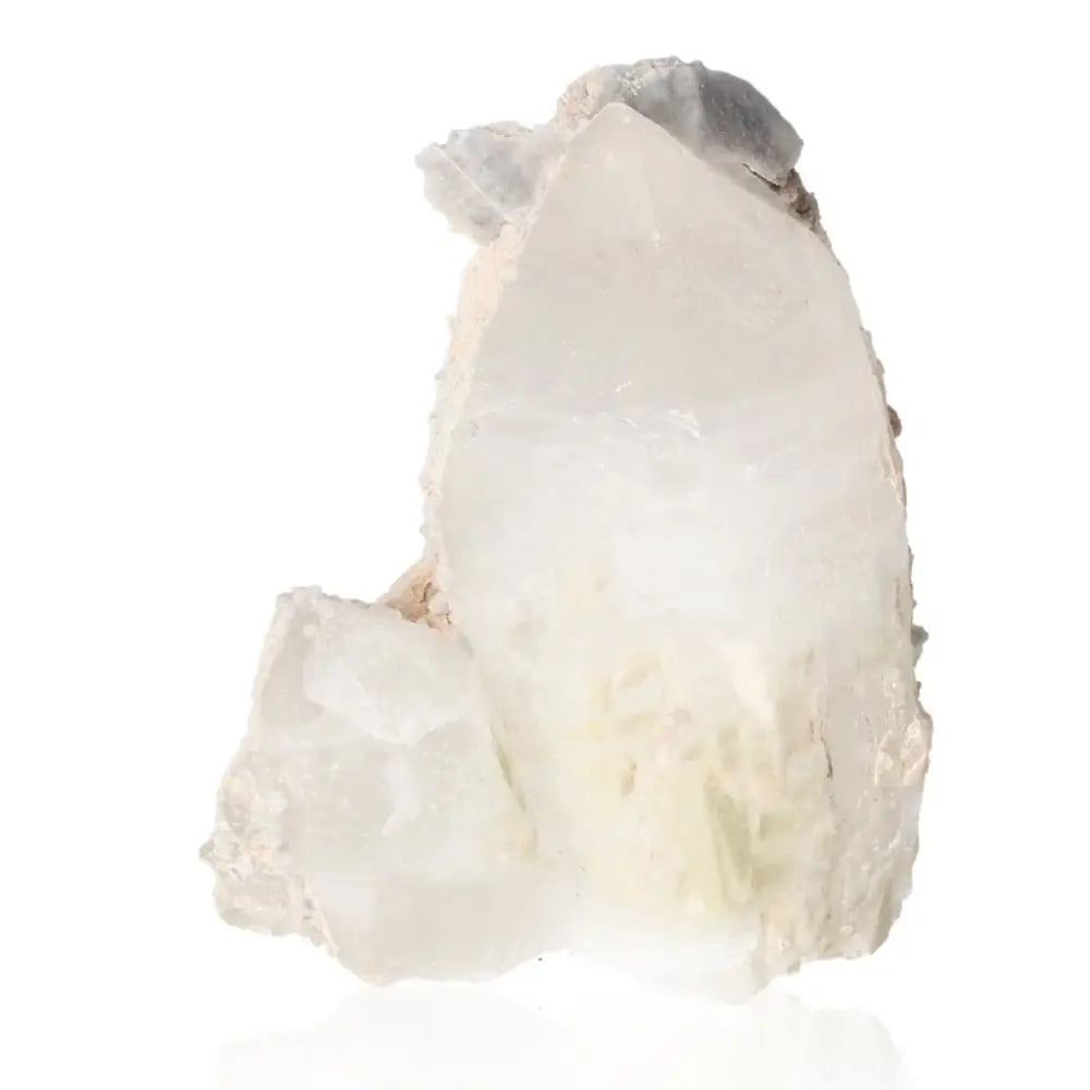 Quartz with Calcite crystal for clarity and spiritual elevation, showcasing Earth's natural beauty.