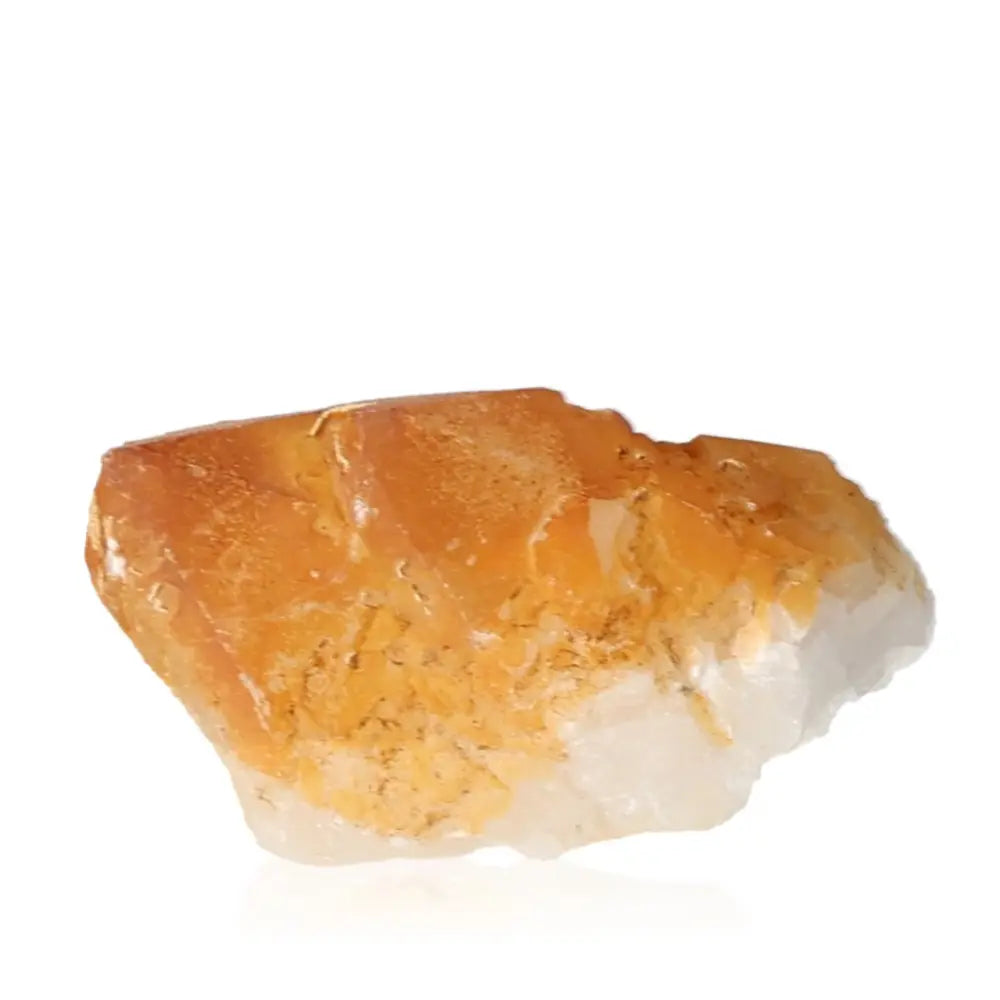 Quartz Crystal with Iron Oxide, a honey-hued gemstone symbolizing warmth and prosperity, reflecting terrestrial beauty and celestial energy.