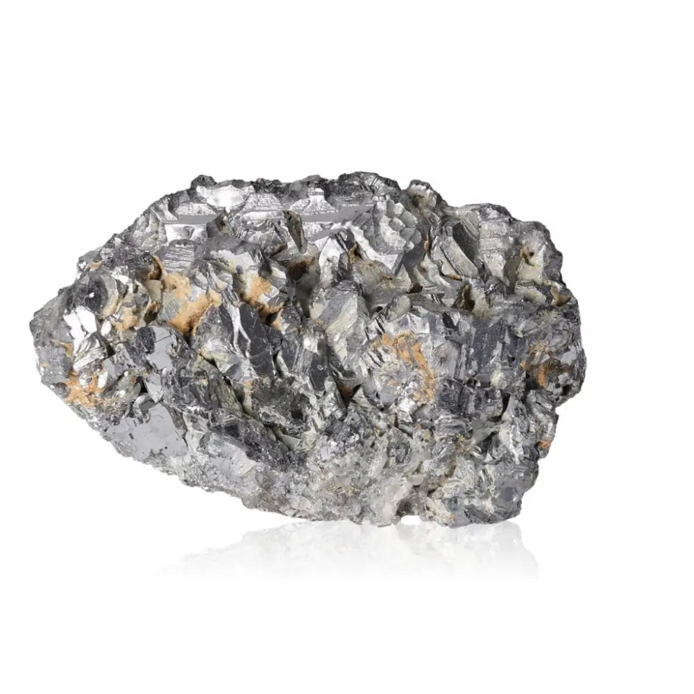 Galena stone showcasing its metallic luster, symbolizing transformation and inner peace in mineral form.