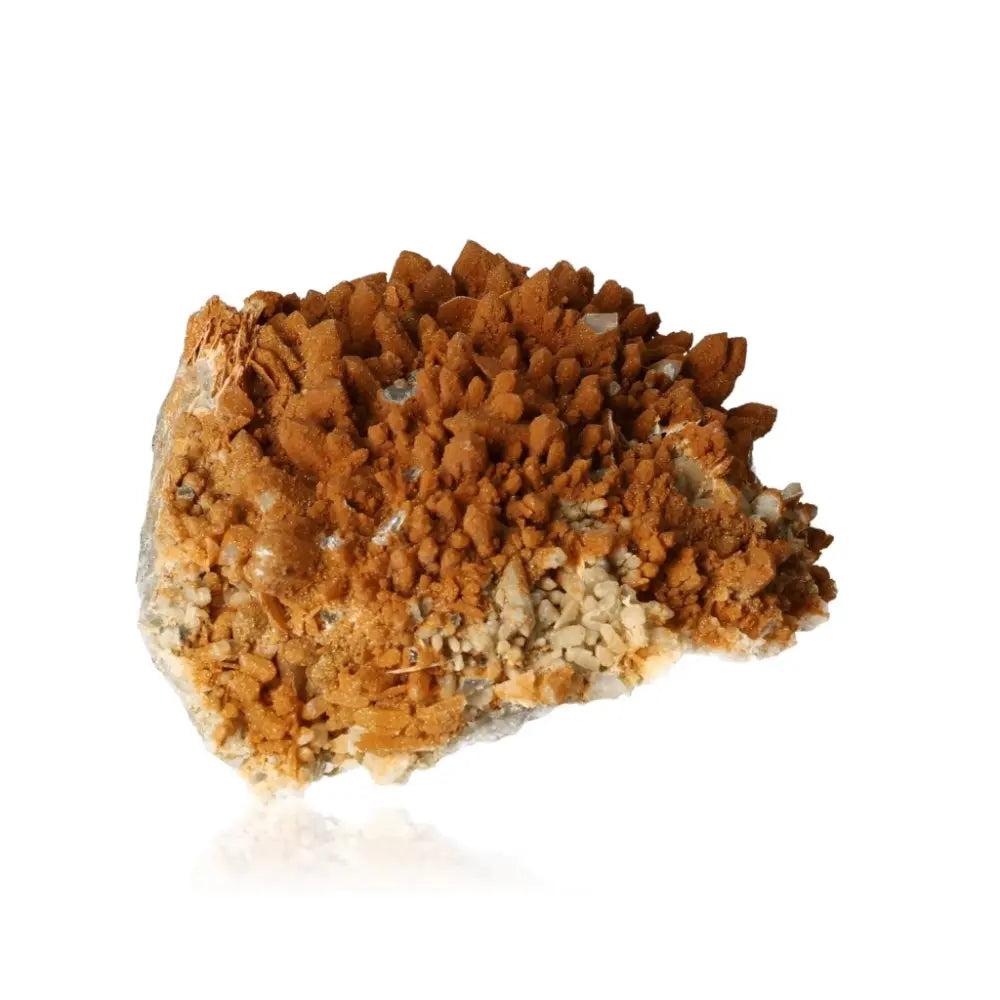 Intricate Quartz with Siderite crystal featuring striking formations, ideal for enhancing spiritual growth and neutralizing negativity.