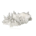 Quartz crystal cluster showcasing natural clarity and brilliance, enhancing energy flow and balance, essential for holistic practices.