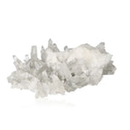 Quartz crystal cluster showcasing natural clarity and brilliance, enhancing energy flow and balance, essential for holistic practices.