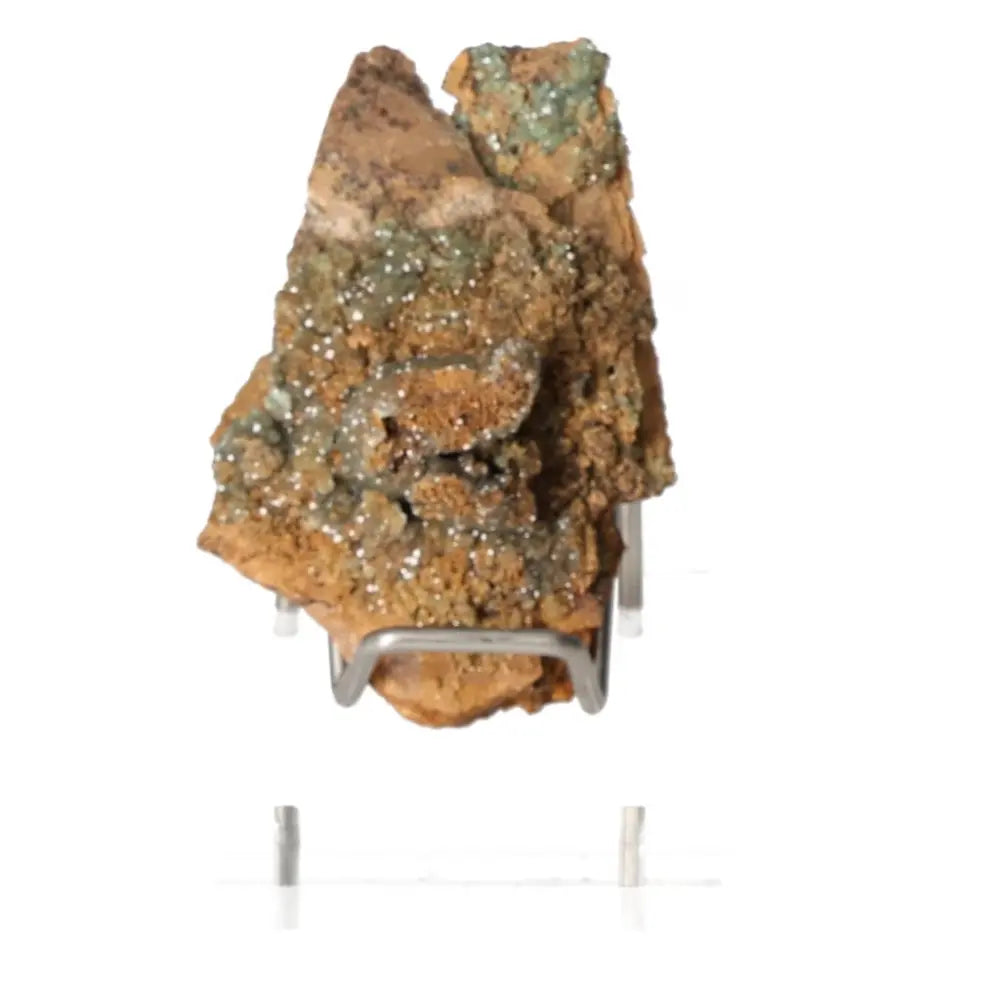 Adamite on Goethite crystal, premium Sylvia Crystals offering, showcasing unique mineral textures and natural elegance.