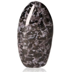 Indigo Gabbro free form crystal, also known as Mystic Merlinite, showcasing black and indigo patterns for spiritual growth.