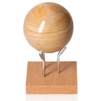 Jasper Sphere on stand, premium gemstone from Sylvia Crystals, infused with Honey Calcite for confidence and spiritual enhancement.