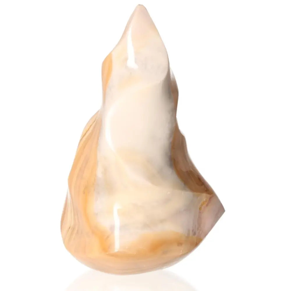 Polychrome Jasper Flame gemstone with vibrant earthy hues, showcasing rich reds, oranges, browns, greens, and yellows.