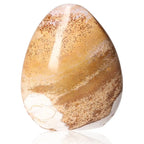 Ocean Jasper Free Form crystal with unique brown and cream patterns, known for promoting positivity and emotional balance.