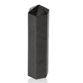 Shungite Obelisk 12 cm, premium crystal for decoration and EMF protection from Sylvia Crystals, black polished finish.