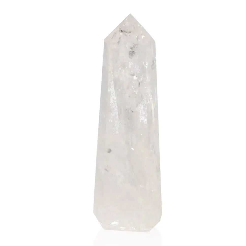Lemurian Quartz Point crystal, handpicked for spiritual energy and clarity by Sylvia Crystals, shining with purity and brilliance.