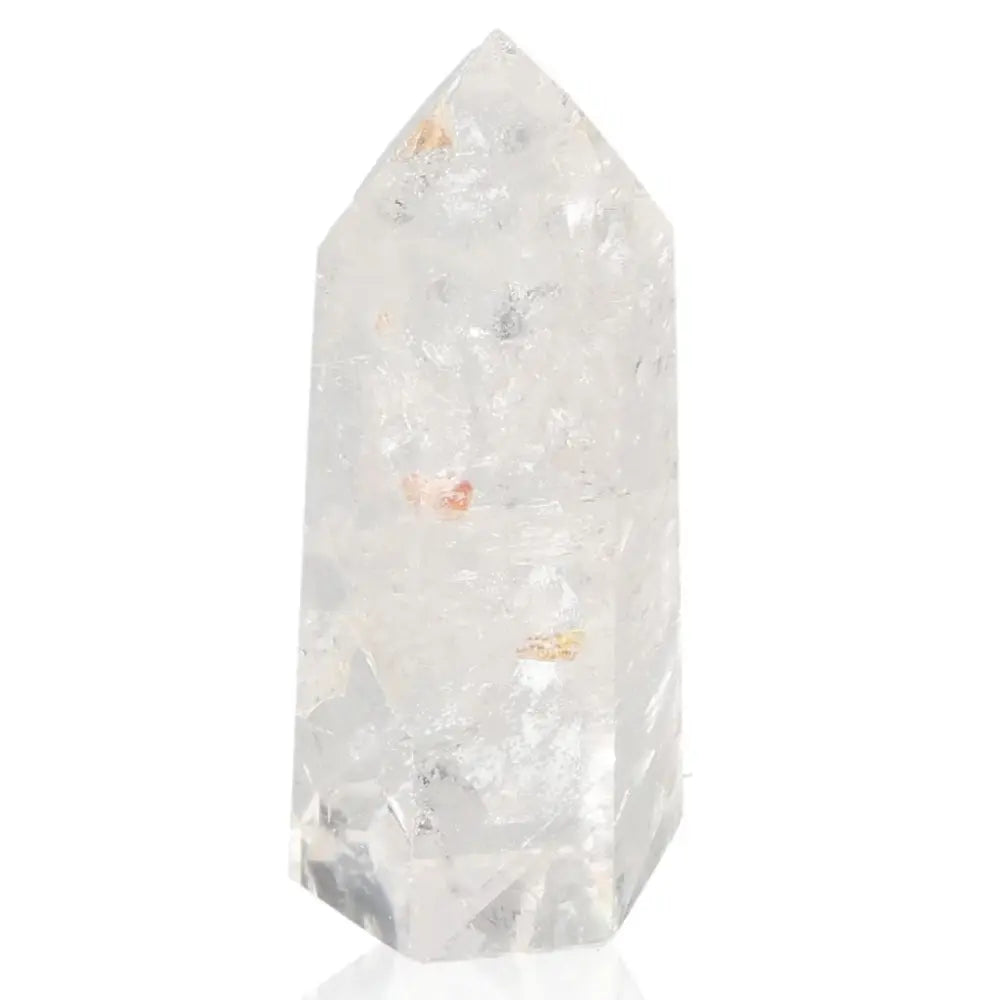 Clear Lemurian Quartz Obelisk Crystal Point for Energy Amplification and Spiritual Healing