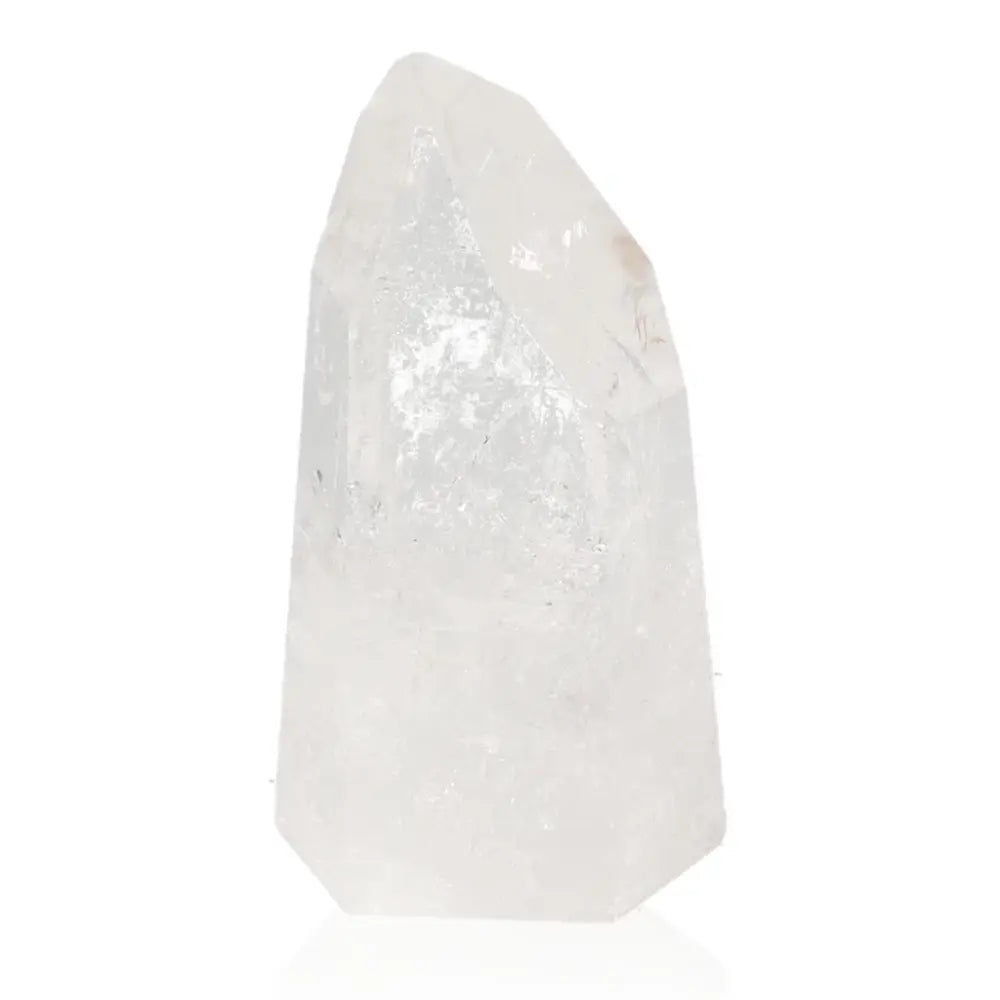 Lemurian Quartz Obelisk by Sylvia Crystals - Elegant and spiritual crystal tower for contemporary design enthusiasts.