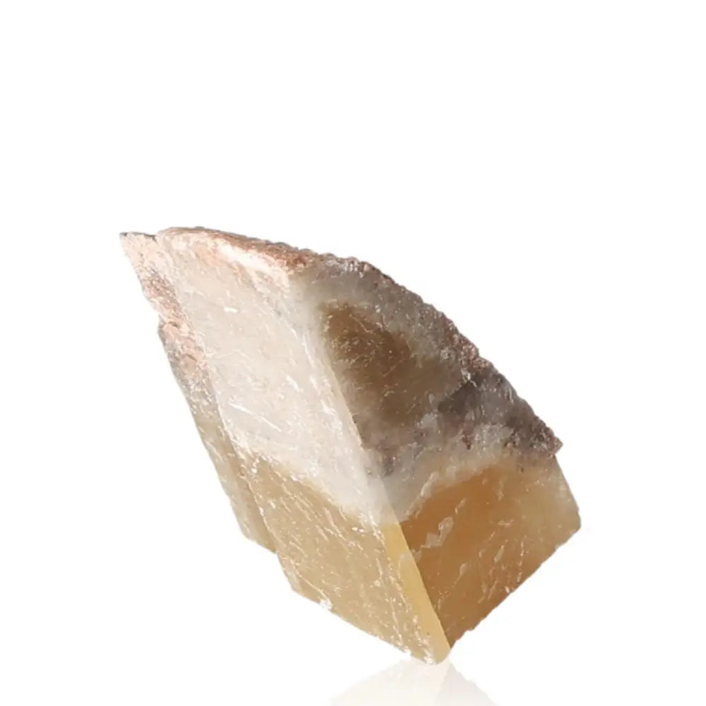 Chunk of Green Calcite Crystal for emotional healing, personal growth, and heart energy renewal, featuring earthy tones and natural texture.