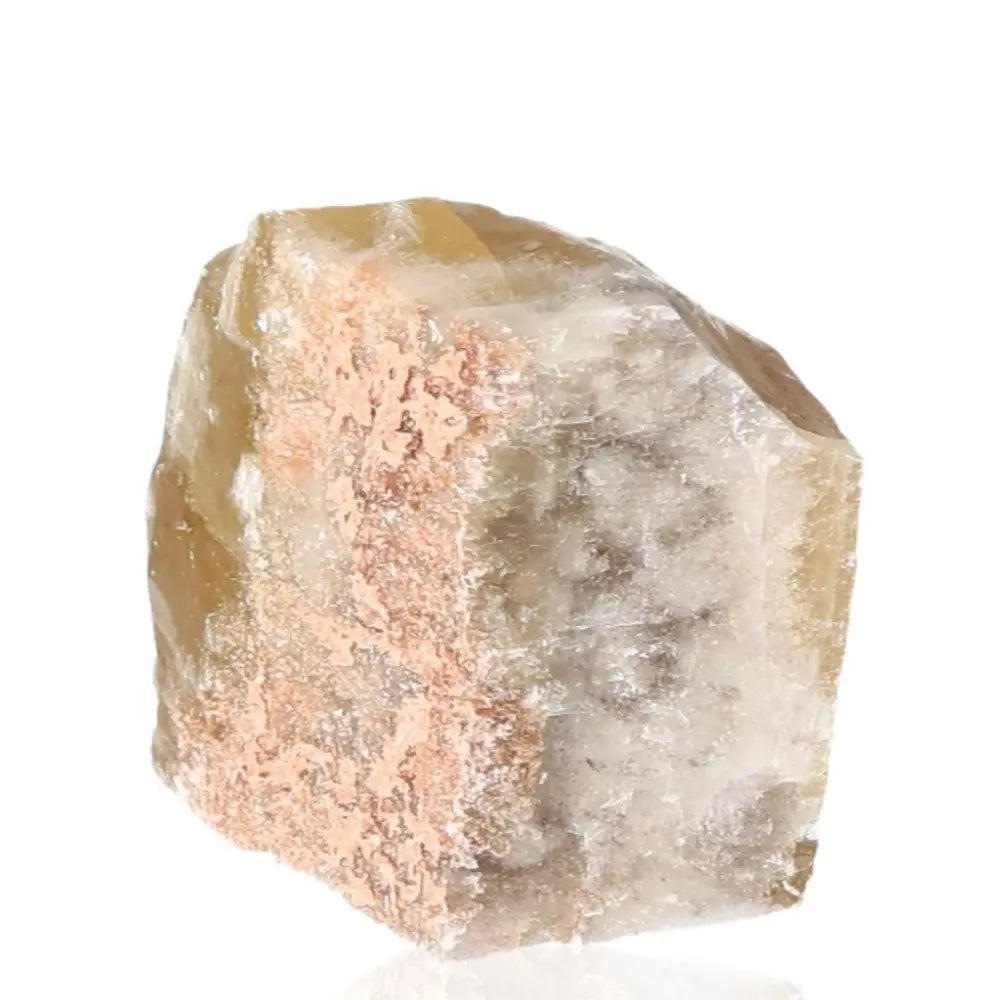 Rough Green Calcite crystal, stone of renewal and emotional healing, featuring vibrant green hues and natural texture.