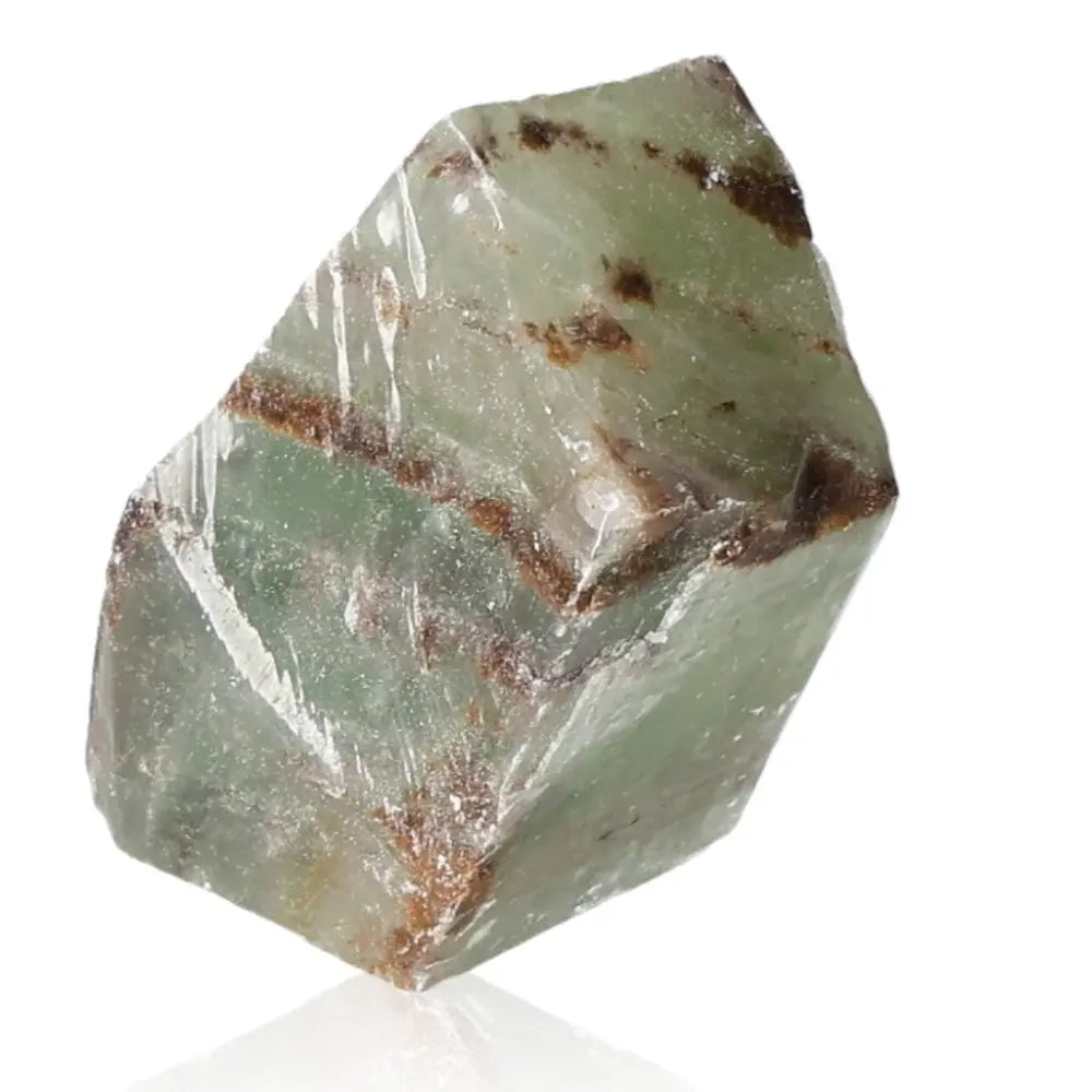 Green Calcite Crystal for emotional healing and heart energy, known for its vibrant hues and renewal properties.